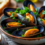 découvrez notre recette simple et savoureuse de moules à l'ail et huile d'olive, parfaite pour un repas gourmand et rapide à préparer.
